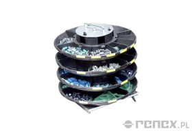 Obracane tacki na komponenty "Karuzela", ESD - średnica: 450 mm