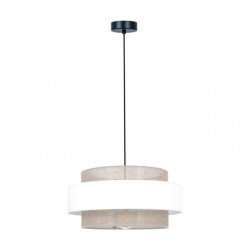 Lampa wisząca dekoracyjna, szeroki abażur z serii CEZAR K-5271 Kaja Lighting