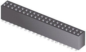 Gniazdo PCB 12 -pinowe 2 -rzędowe raster: 1.27mm Listwa gniazdowa Proste SMD