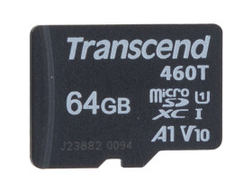 Karta Micro SD MicroSD, 64 GB Tak 3D, Transcend USD460T -25 → +85 °C, -40 → +85 °C