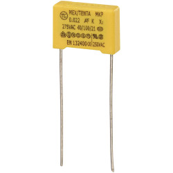 TRU COMPONENTS 450218 MKP-X2 suppression capacitor 0.047 &#xB5;F 275 V AC 10% radial