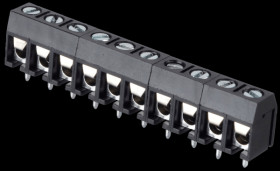 CTB5202/10 Solderable screw terminal - 10-pole, RM 5 mm, 90°