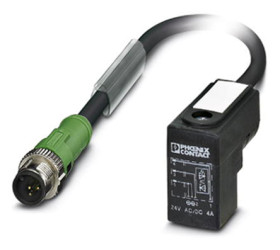 Przewód czujnik-siłownik ze złączem Złącze M12 liczba rdzeni 3 długość 1.5m Rodzaj A Męskie Złącze B DIN 43650 Form CI