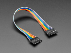Adafruit 2.54mm 0.1" Pitch 8-pin Jumper Cable - 20cm long