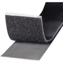 Toolcraft 419956 KL50X1000C Hook &amp; Loop 1000mm x 50mm - Black - 1 Roll