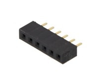PS200-06S Gniazdo PS do druku 1x6 pin (do listew PH 2.00), jednorzędowe