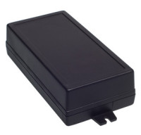 Z-52U Obudowa z tworzywa Z52U wymiary: 145x74x40mm - pełna - uszy na krótszej krawędzi - czarna - ABS