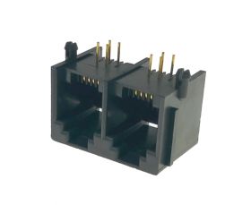 Gniazdo 6P4C podwójne do druku