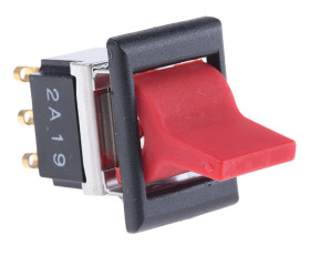 Przełącznik kołyskowy Zatrzaskowy Nie 6 A DPDT TE Connectivity