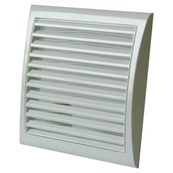 Kratka wentylacyjna z siatką 154x150mm satyna MW103SAT