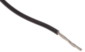 Przewód jednożyłowy linkowy, ZYRAD, 0,52 mm², 16/0,2 mm, 20 AWG, Poliolefina usieciowana, 600 V, Czarny, dł. 100m, RS