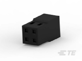 Adapter złącza 4-pinowe Żeńskie 2-rzędowe raster: 2 mm TE Connectivity Płyta AMPMODU Prosty