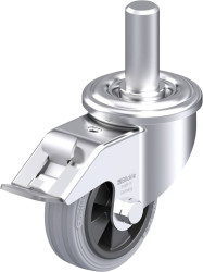 Blickle 717074 LEZ-VPP 80G-FI-SG Rolka obrotowa z blachy stalowej Średnica koła: 80 mm Maksymalne obciążenie: 50 kg 1 sz
