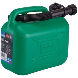 Draper 09052 HDPE Plastic Fuel Can, 5L, Green - 09052