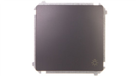 Simon Basic Przycisk /Światło/ Grafit Matowy Bms1.01/28