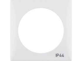Integro Flow Ramka 1 pojedyncza z nadrukiem "IP44" bez uszczelki biały 918272599 HAGER