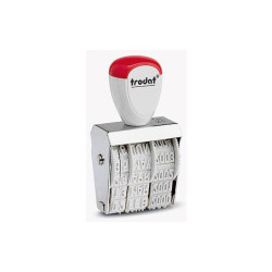 Trodat 54131 Classic Date Stamp 26x4mm Silver