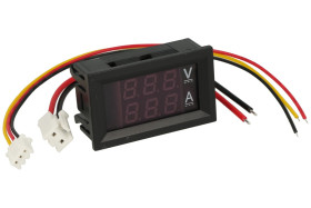 Miernik; YB27VA-VC288; 0÷10A DC; 0÷99,9V DC; cyfrowy; woltomierz; amperomierz