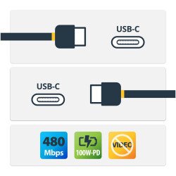 StarTech.com USB2C5C2MW USB-C to USB-C Cable w/ 5A PD - M/M - White - 2 m (6 ft