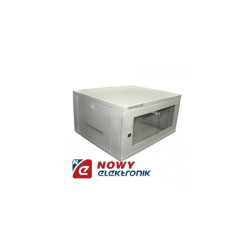 Szafa Rack 19" wisząca ECO 6U 540x400 RAL7035 szkło