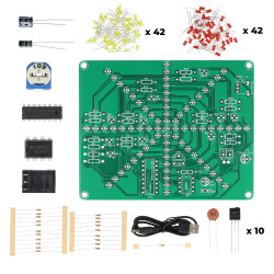 Zestaw DIY Migające Światła LED Fajerwerki do nauki lutowania