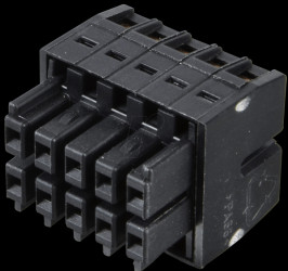 713-1105 WAGO MINI HD, female multi-point connector, 2x5-pin, RM 3.5