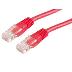 VALUE Patchkabel Cat.6 UTP (klasa E), czerwony, 5 m