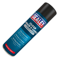 Sealey SCS017 Chain &amp; Cable Clear Lubricant 500ml Pack of 6
