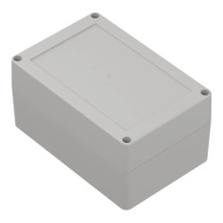 ZP150.100.75J TM ABS - Obudowa plastikowa ZP150.100.75 jasna z tulejkami mosiężnymi ABS