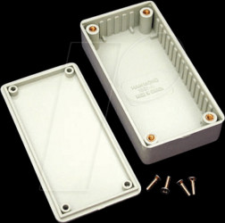 1591AGY Plastic housing, series 1591, 50 x 100 x 25 mm, gray