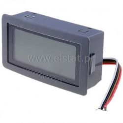 Woltomierz-panel LCD 20V, niebieskie podświetlenie