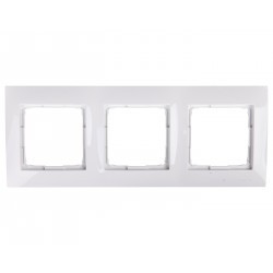 Simon 54 Premium Ramka potrójna biała do karton‑gips DRK3/11