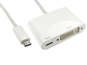 Kabel adaptera, 1080p, do wyświetlaczy: 1, USB C, DVI-D