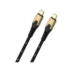 Oehlbach D1C9532 USB cable USB 3.2 Gen 2 USB-C to USB-C 2m Black/gold