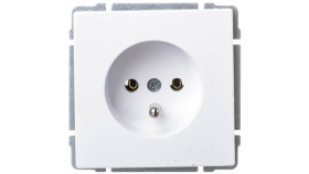 Kos66 Gniazdo Pojedyncze Z/U Białe 660434