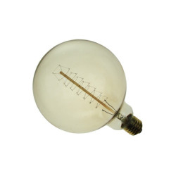 Żarówka E27 60W 230V Selred G125 Edison, Round shape Ciepła 2200K