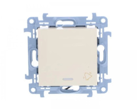 Simon 10 Przycisk /dzwonek/ z podświetleniem LED kremowy CD1L.01/41