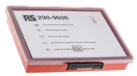 Zestaw śrub/wkrętów typ Wkręt z łbem gniazdowym Countersunk M3, M4, M5, M6, M8 długość 8 → 30mm Gniazdo