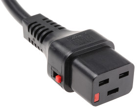 Schaffner Przewód zasilający złącze A: IEC C20 złącze B: IEC C19 2 m 250V Czarny Wysokonapięciowa elastyczna opona do