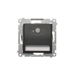 Simon 54 Oprawa oświetleniowa LED z czujnikiem ruchu 14 V DC 0.78 W białe ciepłe 3100K czarny mat wym zasilacz 14V DOSC14.01/49