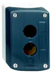 Pokrywa ciemnoszara z jasnoszarą podstawą, 2 otwory, UL/CSA certyfikowany XALD02H7