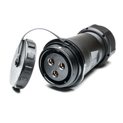 Złącze wielostykowe przemysłowe 3-pinowe Montaż na kablu Gniazdo RS PRO