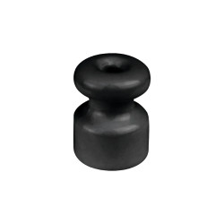 Uchwyt kabla ceramiczny 18x23mm, natynkowy czarny Ceramic Loft