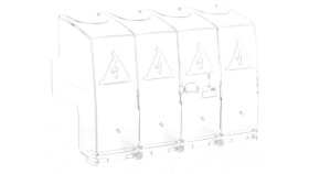 Osłona Przyłączy Górna I Dolna 4P Dla Rozłączników Rozmiar 4 Hzc218