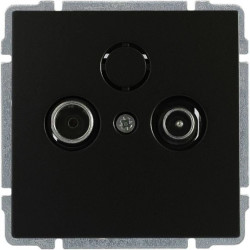 KOS 66 Gniazdo antenowe RTV końcowe bez ramki TV: 03 dB R: 06 dB 660973