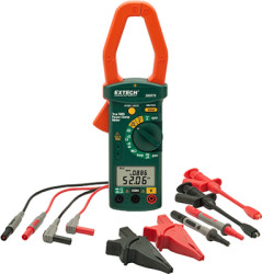 TRMS AC power clamp meter 380976-K, 1000 A (AC), 600 V (DC), 600 V (AC), opening 40 mm, CAT III 600 V