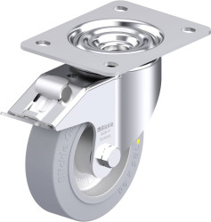 Blickle 936101 LK-ALEV 125K-3-FI-SG-AS Rolka obrotowa z blachy stalowej Średnica koła: 125 mm Maksymalne obciążenie: 250