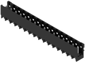 Pin header, 16 pole, pitch 5 mm, straight, black, 1796620000