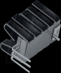FK 237 SA 220 H Heat sink 19.1mm 21 K/W black anodised