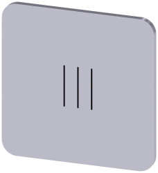 Tabliczka opisowa Siemens 3SU1900-0AF81-0QD0 (S x W) 22 mm x 22 mm III 10 szt.